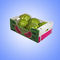 과일 저온 저장 수송을 위한 식품 포장 물결 모양 플라스틱 화물 상자
